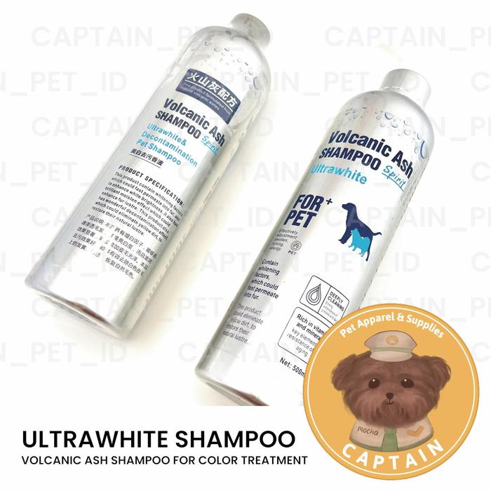 Promo WHITE COLOR DOG SHAMPOO VOLCANIC ASH PEMUTIH ANJING BICHON