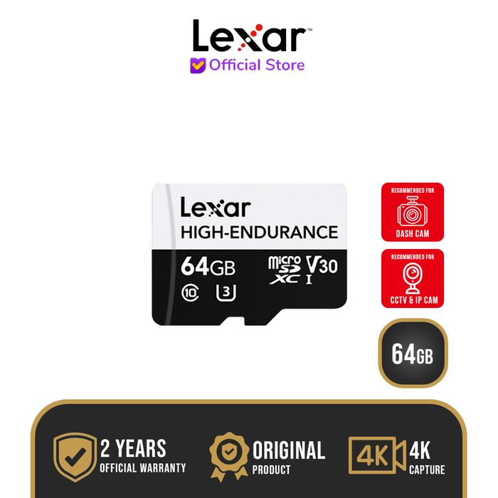 lexar high endurance 64gb v30 microsdxc