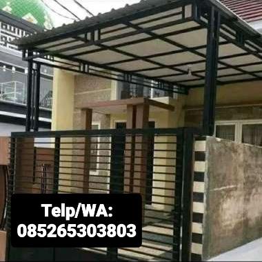 Gambar kanopi alderon besi hollow dari Sinar Makmur Aluminium undefined Tokopedia