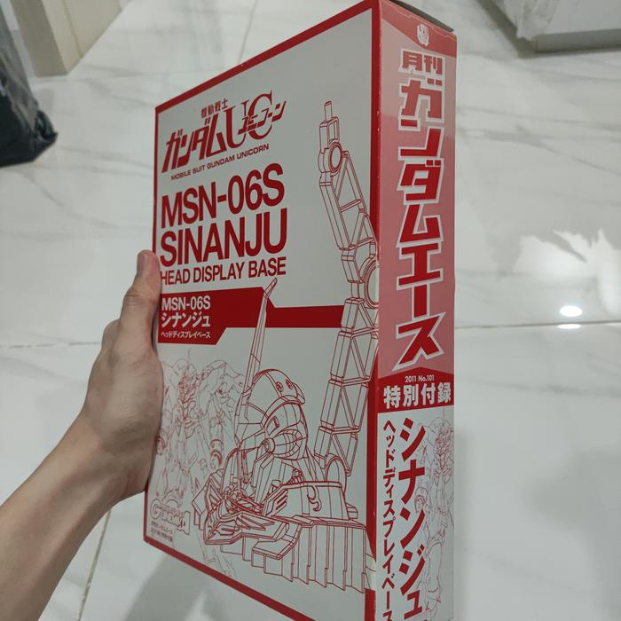 Gambar 1/48 Bust Gundam Ace unicorn Sinanju Bandai HG hguc stand base action - Sinanju dari Lupus Hobby undefined Tokopedia