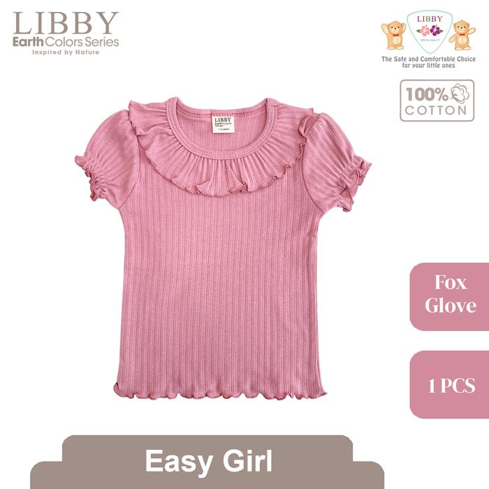 Gambar LIBBY Earth Colours Easy Shirt Girl (1PCS /Pack) - Fox Glove, 3-4 Tahun dari Libby Baby Indonesia undefined Tokopedia