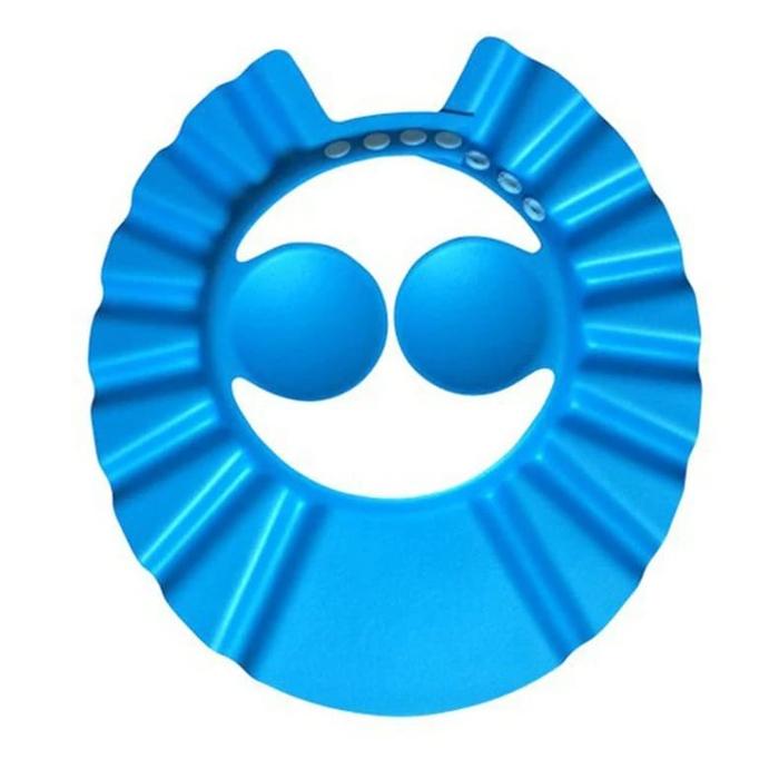 Gambar Baby shower Cap - Topi Keramas Bayi - Topi pelindung air bayi - Biru dari Aurel Babyshop undefined Tokopedia