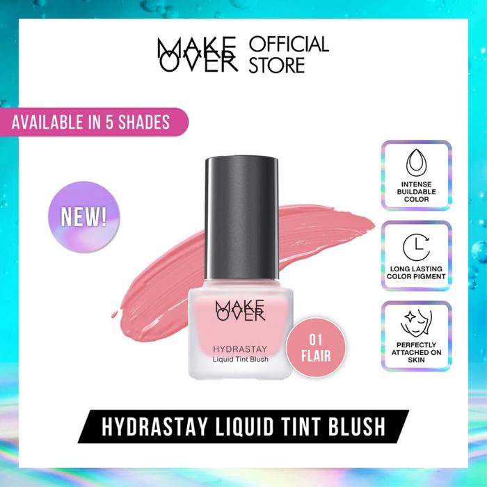 Gambar Make Over Hydrastay Liquid Tint Blush Original - 01 Flair dari Ais. Beauty undefined Tokopedia