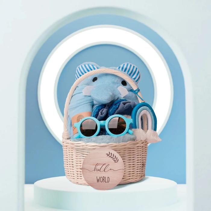 Gambar Paket Kado Hampers Baby Newborn - Kado Lahiran Bayi - ROTAN BIRU dari Aurel Babyshop Kota Tangerang Selatan Tokopedia