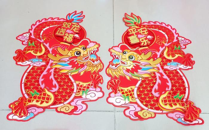 Gambar Tempelan Naga Imlek / Dekorasi Imlek Shio Naga / Backdrop Imlek - Naga 1, S dari Lily chinesse store undefined 4 Tokopedia