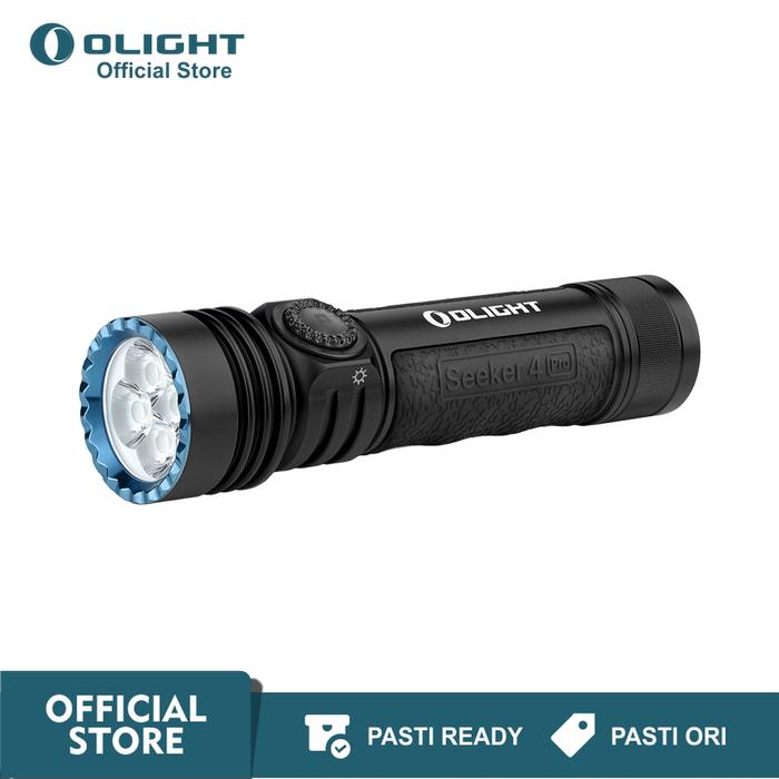 Gambar Senter Olight Seeker 4 Pro Rechargeable Flashlight LED 4600 Lumens - Matte Black dari Olight Indonesia Kota Semarang Tokopedia