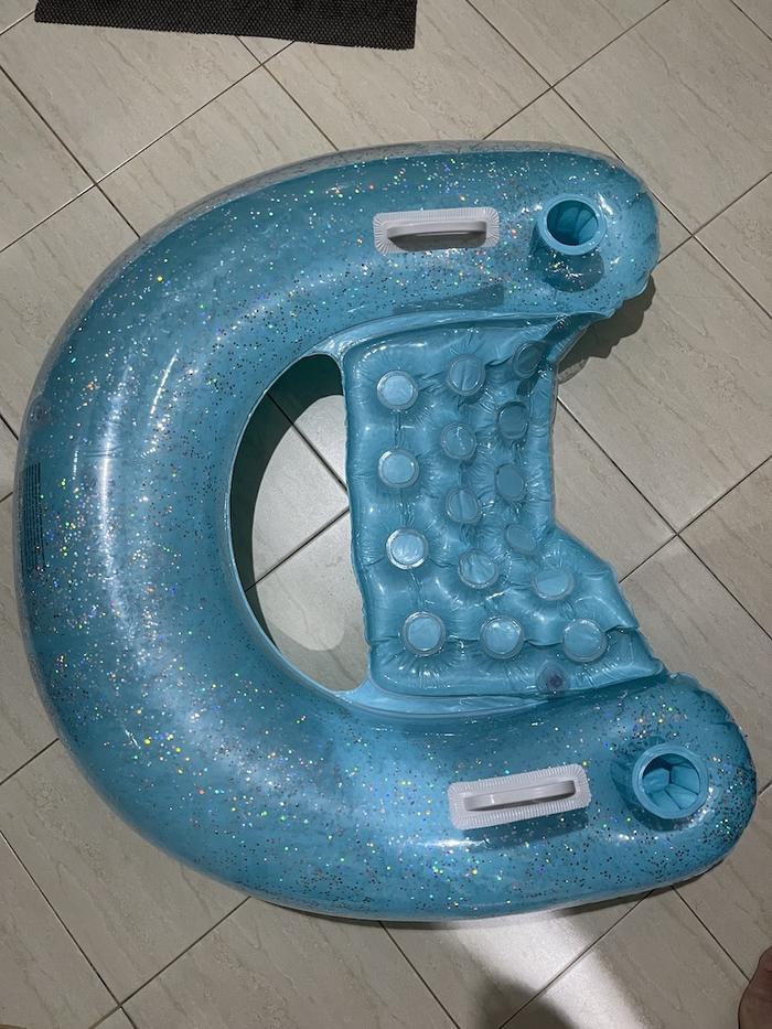 Gambar PELAMPUNG RENANG KOLAM BERENANG PANTAI UNTUK ANAK REMAJA DEWASA MODEL - BIRU GLITER dari Toko 2808 undefined Tokopedia