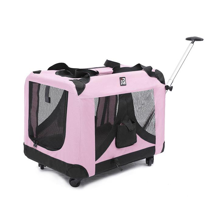 Gambar Foldable Collapsible Portable Soft Pet Dog Cat Travel Crate Cage - Cream, S dari Hoo&Pets undefined 5 Tokopedia
