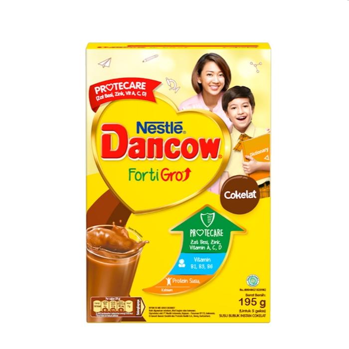 Gambar DANCOW FortiGro Susu Bubuk Instan Cokelat 195 g dari BIGsmart Official undefined Tokopedia