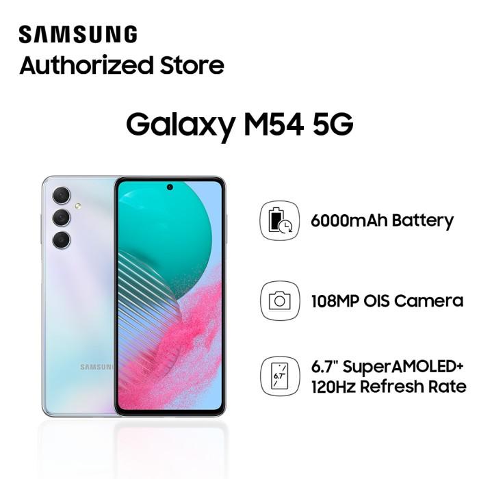 Gambar SAMSUNG GALAXY M54 5G 8/256GB GARANSI RESMI SAMSUNG - SILVER, NON AKSESORIS dari BINTANG TERANG CELL undefined Tokopedia