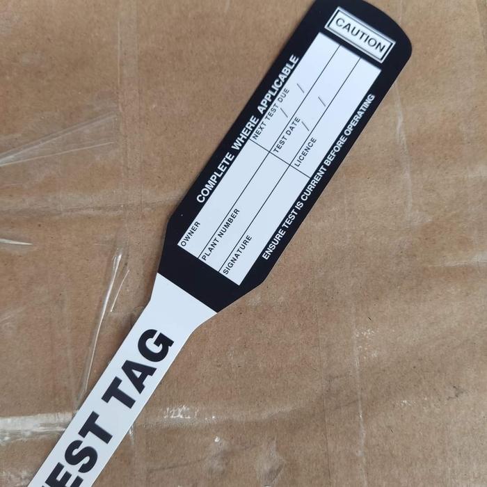 Gambar Quartely-Electrical-Code-Tag-Test-Tag-APPLIANCE-100-PCS-Per-PACK - Hitam dari Malikha&Nahla undefined Tokopedia