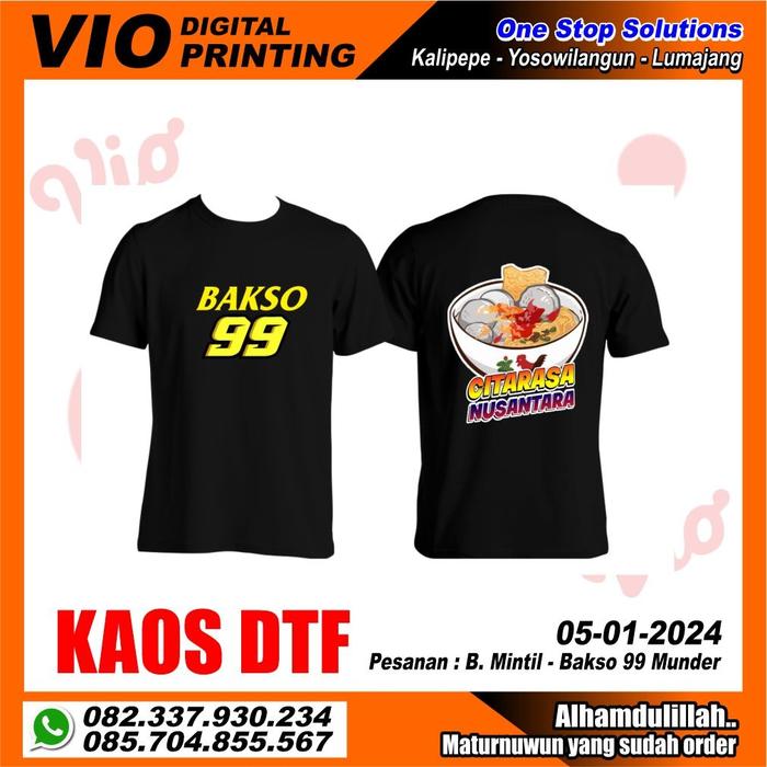 Gambar kaos sablon custom satuan dari VSdesign undefined Tokopedia