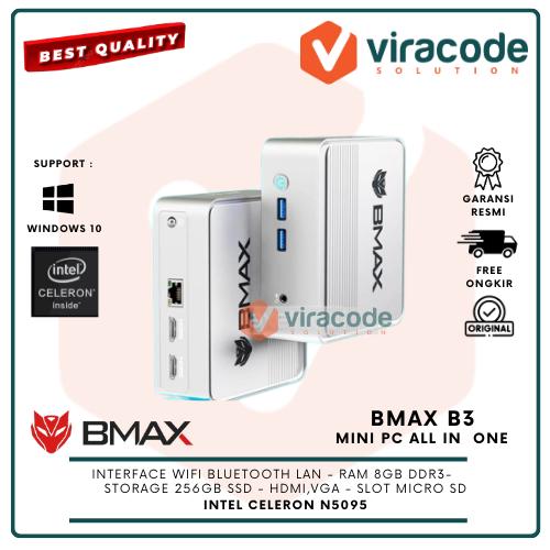 Gambar BMAX Mini PC B3 Intel Celeron N5095 8/256GB SSD with Windows 11 Pro dari Viracode Solutions undefined Tokopedia