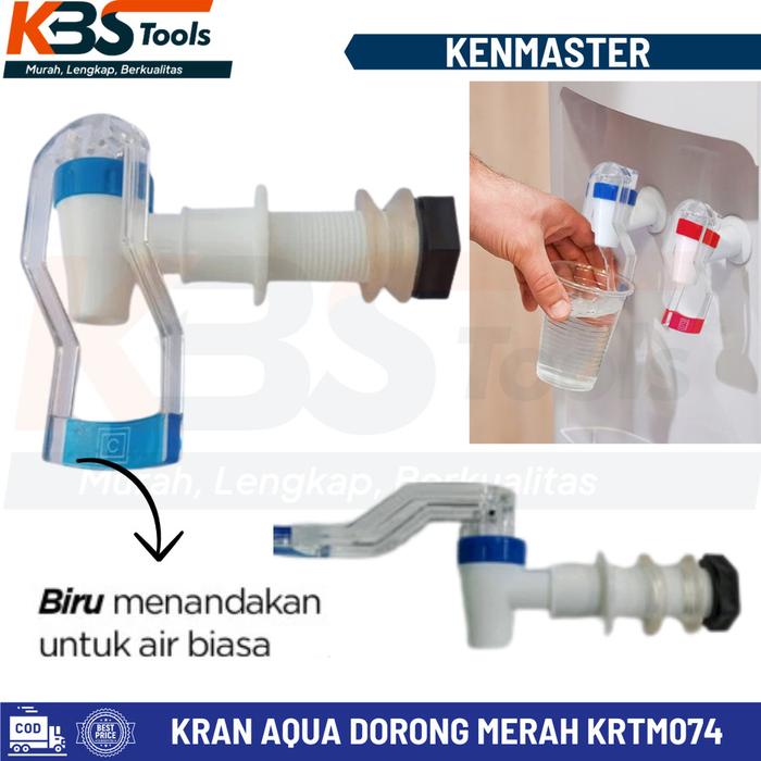 Gambar Kran Aqua Dorong Biru Merah Keran Guci Dispenser Galon Kenmaster - Biru dari KBStoolsmakassar undefined Tokopedia