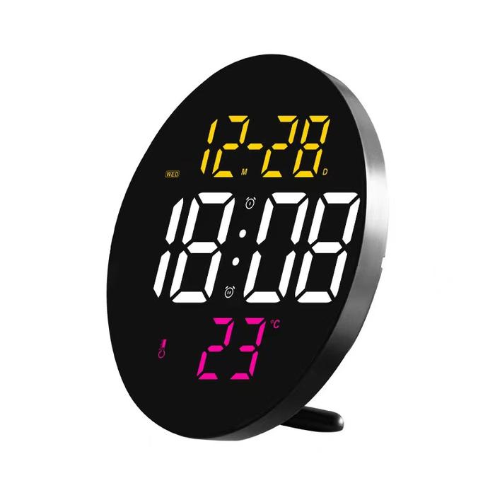 Gambar Jam Digital Led Clock Alarm Dinding / Meja Jumbo 8010 - Orange pink dari digitalgrosir undefined Tokopedia