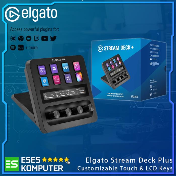 Gambar Elgato Stream Deck+ / Stream Deck Plus Live Streaming Controller - Hitam dari ESES Komputer undefined Tokopedia