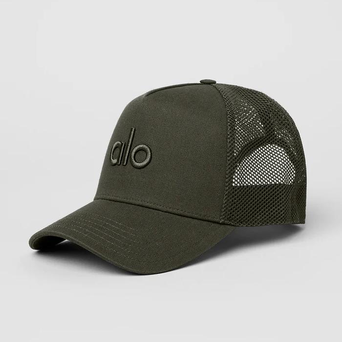 Gambar ALO YOGA TRUCKER HAT ORIGINAL | TOPI TRUCKER ALO YOGA ORIGINAL 2 - Stealth Green dari trend nest undefined Tokopedia