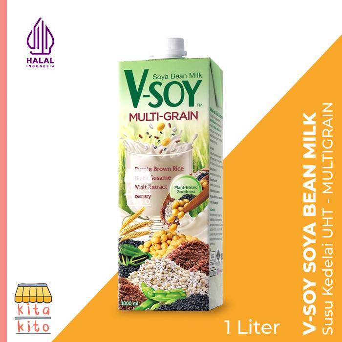 Gambar VSOY Susu Kedelai Original Soy Milk / Low Sugar / Multi Grain 1 Liter - LOW SUGAR dari Hararu Mart undefined 4 Tokopedia