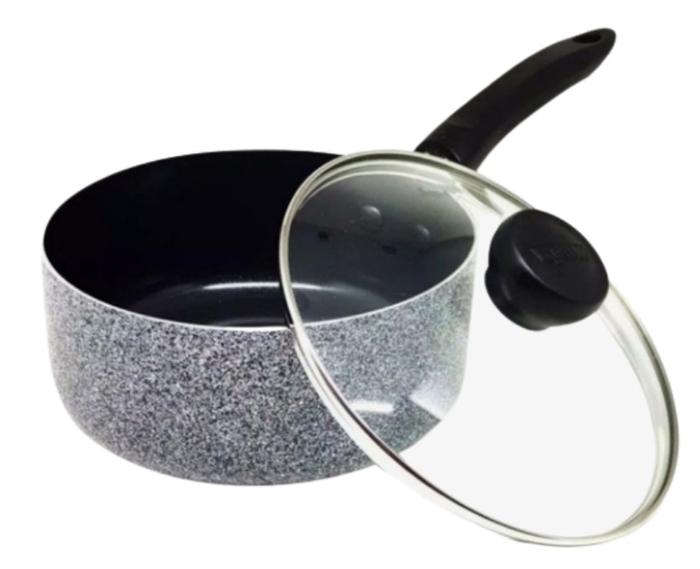 Gambar Panci Ceramic Anti Lengket 16/18cm Tutup Kaca Maxim Neostone Sauce Pan - 18 dari Toko Energy Bali undefined Tokopedia