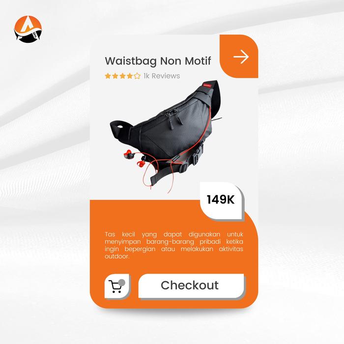 Gambar Tas Selempang Pria Waterproof Outdoor Slingbag Terbaru - Black Polos dari Auturn undefined Tokopedia