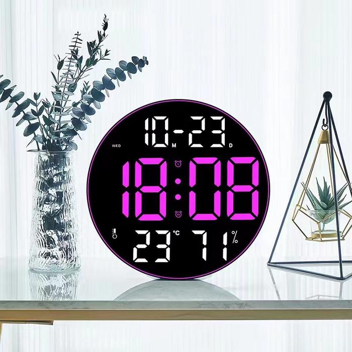 Jual Jam Digital Led Clock Alarm Dinding / Meja Jumbo 8011A - Merah ...