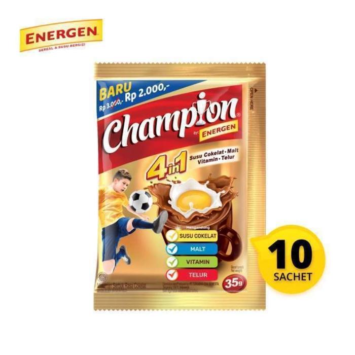 Gambar Energen champion 4 in 1 [10 sachet/renteng] dari Lollipop Mart undefined Tokopedia