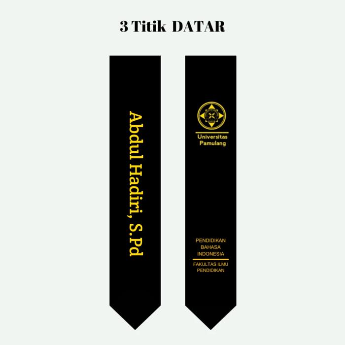 Gambar Selempang Wisuda Leher Kalung Premium - model 1, ungu gold dari ST-GROUP undefined Tokopedia