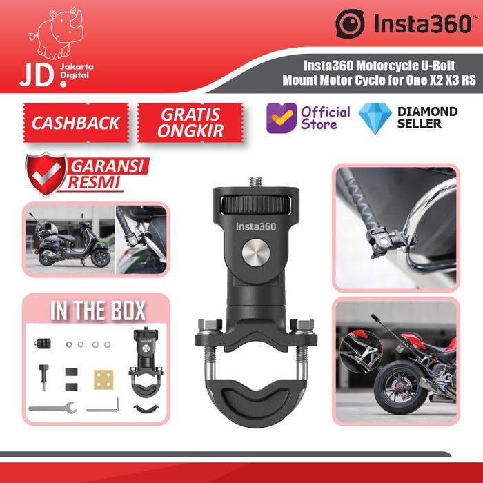 Gambar Insta360 Motorcycle U-Bolt Mount Motor Cycle for One X2 X3 RS Camera - Resmi - STANDAR dari Jakarta Digital 8 undefined Tokopedia