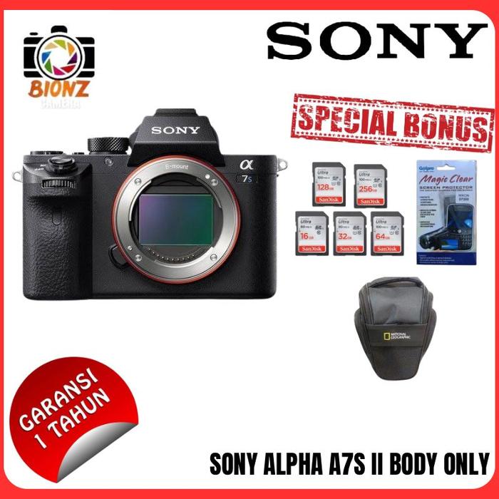 KAMERA SONY ALPHA A7S II BODY ONLY SONY A7S II BODY ONLY BODY ONLY di  Bionz Camera Tokopedia