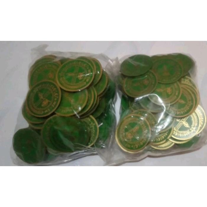 Gambar Tanda topi mika tatop boni baret pramuka - hijau bulat dari Dyah.atributsekolahpramuka undefined Tokopedia