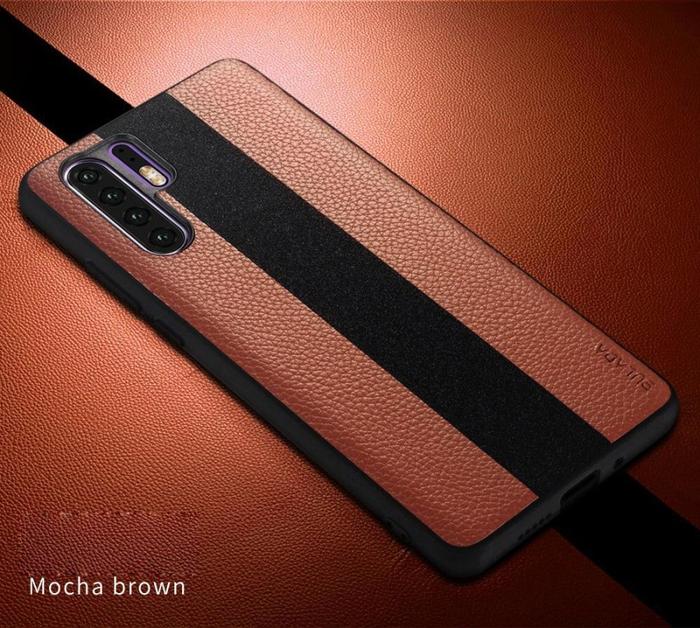 HUAWEI P30 PRO SULADA ORIGINAL SPLICE LEATHER HARD CASE Hitam, HUAWEI P30  PRO