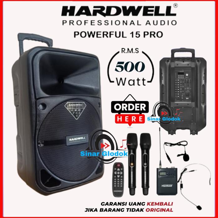 Gambar Hardwell Powerful 15 Pro Speaker Portable 15 Inch Original dari sinar glodok undefined Tokopedia