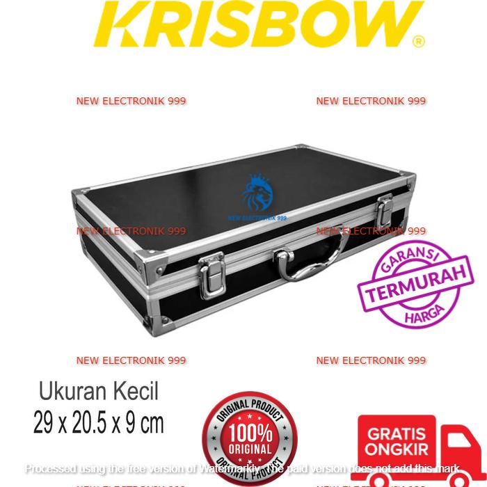 Gambar TOOL BOX FOAM KOPER KOTAK PERKAKAS ALUMINIUM DENGAN BUSA KRISBOW - KECIL 29X20.5X9, Hitam dari New Electronik 999 undefined Tokopedia