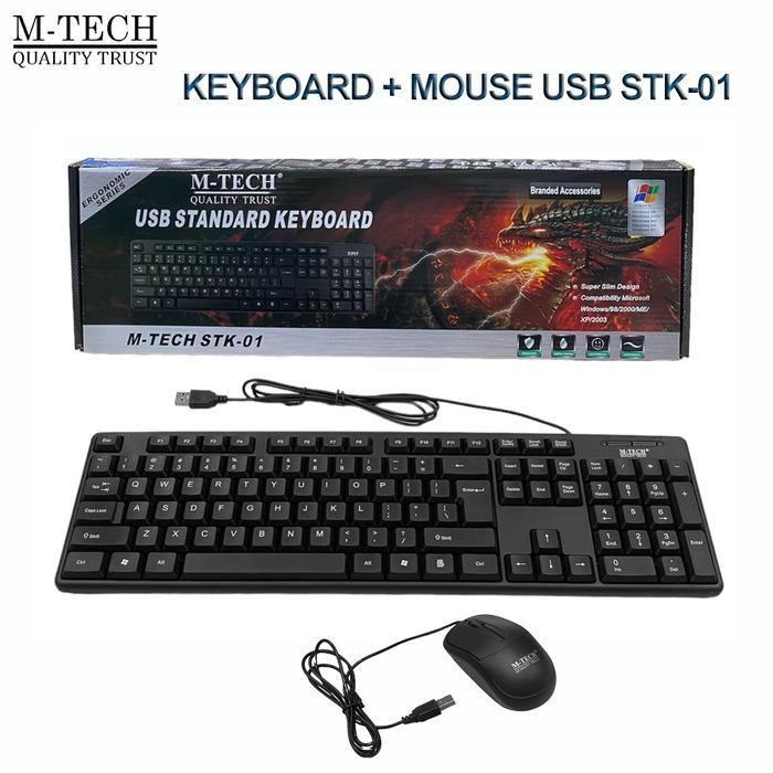 Gambar Keyboard Usb Mtech STK 01 - KEY + MOUSE dari Universal disc undefined Tokopedia