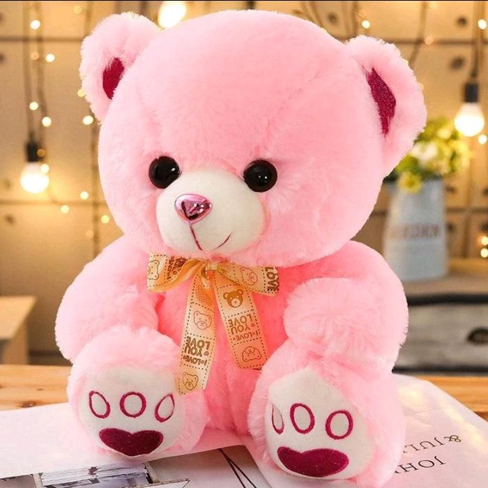 Gambar Boneka Beruang Teddy Bear Ukuran Jumbo 65cm Import SNI - Pink, XL 40cm dari Tribhuwanyst undefined Tokopedia