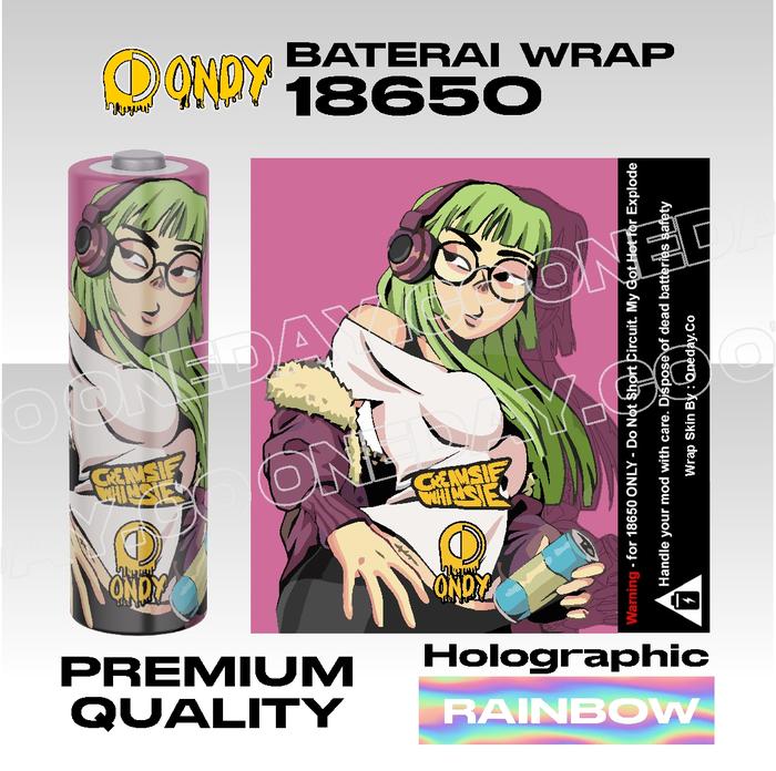 Gambar Wrap Skin Pelindung Baterai 18650 Hologram Stiker Creamsie Whimsi ONDY - Crimsie 1 dari ONDY.CO undefined Tokopedia
