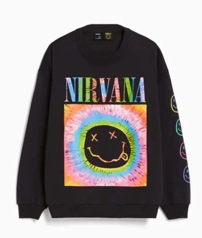 Gambar Crewneck Sweater Sweatshirt Nirvana HM Unisex - Pink 2, XL dari Cipcipers undefined 5 Tokopedia