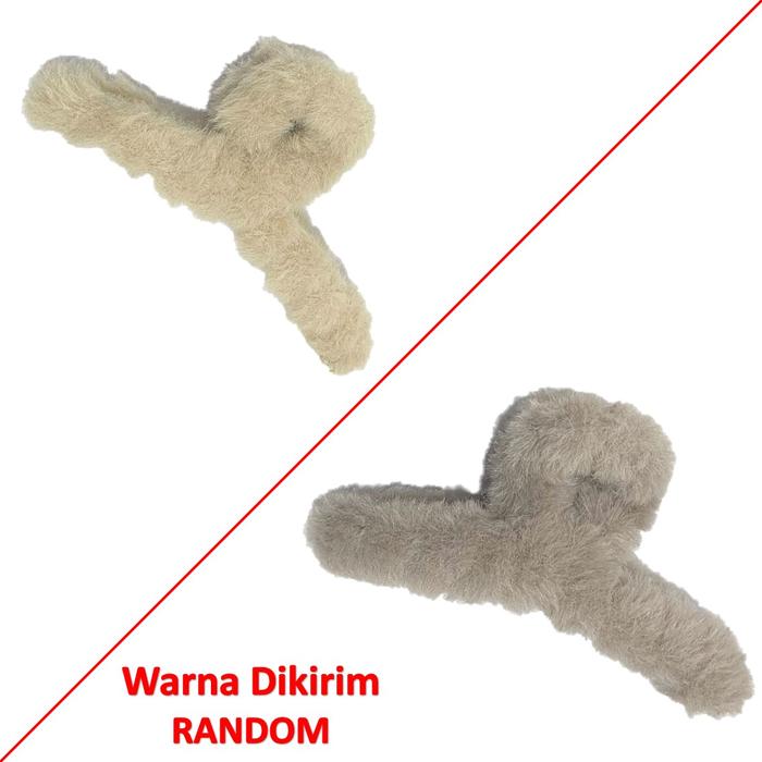 Gambar LBT Jedai Bulu Halus Motif Polos Jepit  Warna Soft Aksesoris Rambut - COKLAT dari Lapak Barang Terlengkap undefined Tokopedia