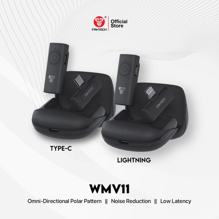 Gambar Fantech LEVIOSA AIR Microphone Wireless Lavalier Type C Lightning Dual - SingleMicWMV11, Lightning dari Level99Store undefined Tokopedia