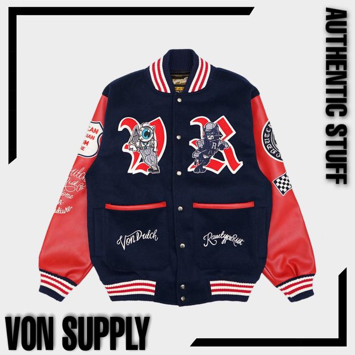 Gambar RawType Riot x Von Dutch Varsity Champ Jacket rawtyperiot-raw-rtr-uss - S dari Von Supply undefined Tokopedia