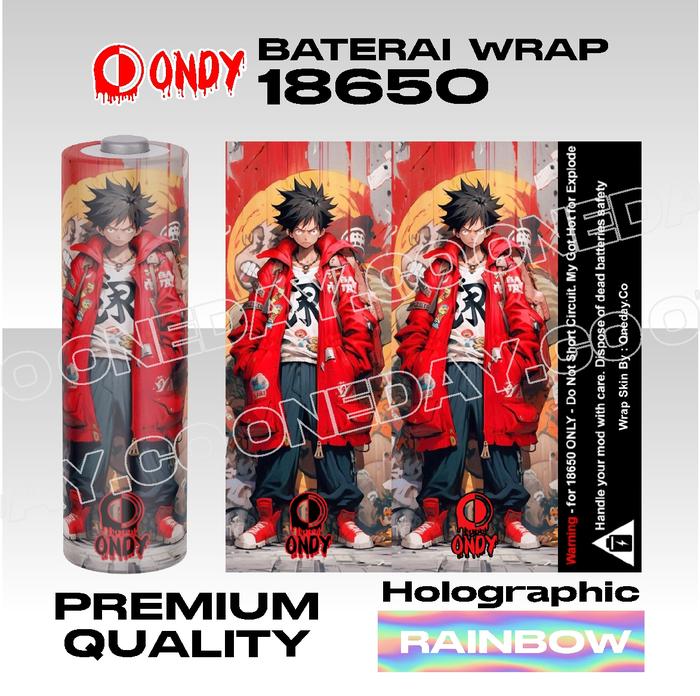 Gambar Wrap Skin Pelindung Baterai 18650 Hologram Stiker Red Series By ONDY - Red 1 dari ONDY.CO undefined Tokopedia