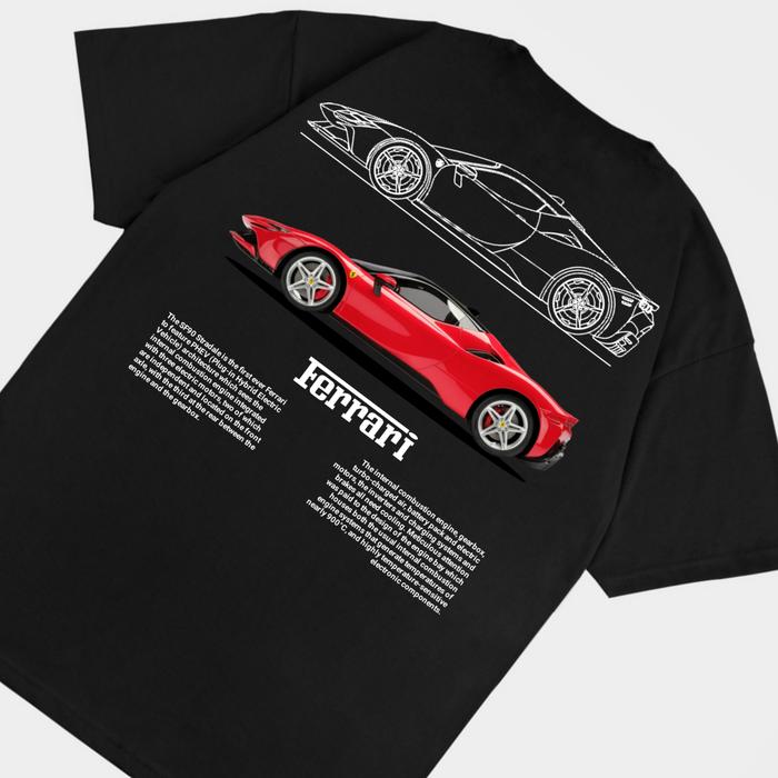 Gambar Kanzen T-shirt Ferrari SF90 - Hitam, XXL dari kanzenofficial undefined Tokopedia