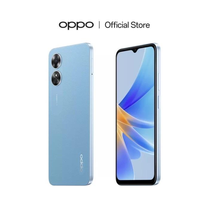 Gambar OPPO A17 4/64 GARANSI RESMI OPPO INDONESIA - Biru Laut dari Enzoga Gadget undefined Tokopedia