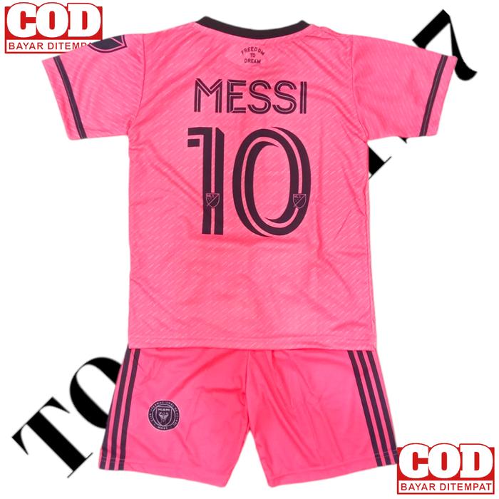Gambar setelan baju bola anak anak club inter Miami FC terbaru Messi 10 - MESSI HOME, 10 dari TO SPORTS 7 undefined Tokopedia