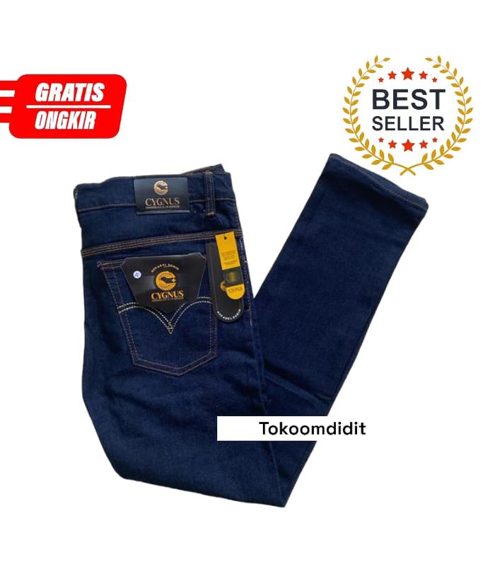 Gambar Celana Jeans Garmen Garment Panjang Pria Slim Fit Stretch - Dongker Garment, 31 dari Tokoomdidit undefined Tokopedia