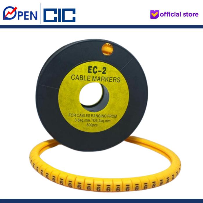 Gambar Kabel marker / cable marker EC1 & EC2 label angka dan huruf CIC - EC2 angka 0-9 dari PUMA ELEKTRIK NIAGA undefined Tokopedia