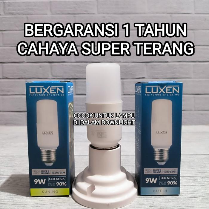 Gambar LAMPU LUXEN LED BULB STICK BOHLAM LED LUXEN STICK 9W 12W 15W - 9 WATT, Putih dari INDO_WAREHOUSE undefined Tokopedia