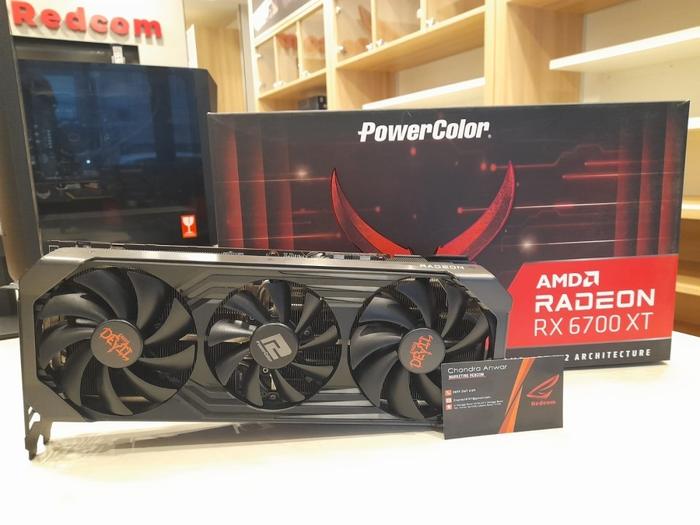 Gambar VGA AMD RADEON RX 6700 XT / RX 6700XT - 6700 xt Red Dev dari CHANDUT REDCOM undefined Tokopedia