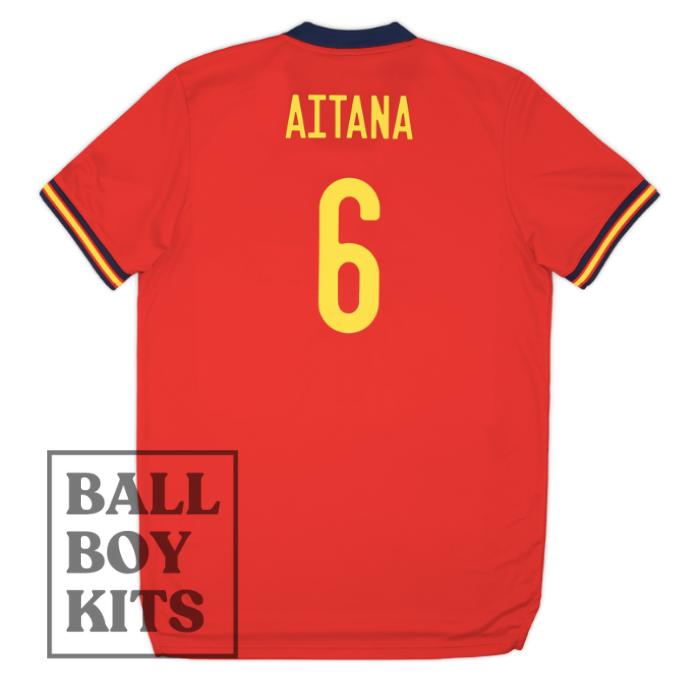 Jual Original #6 Aitana Spain Euro 2022 Home Kit Stadium Jersey
