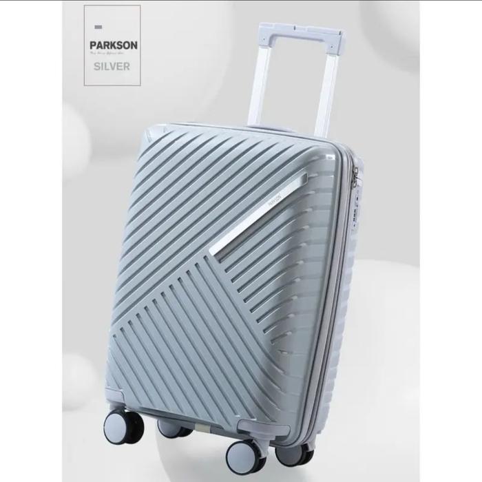 Gambar Parkson PP-6 Koper 20 Inch Kabin Size Pesawat Expand TSA LOCK Roda 360 - silver dari GROSIR TAS KOPER JAKARTA undefined Tokopedia